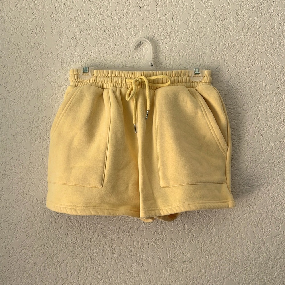 Bourbon & Belles Yellow Drawstring Shorts Size S